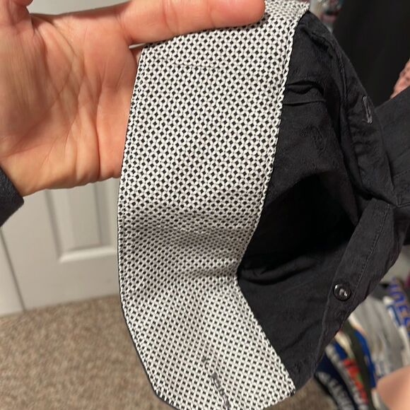 BUGATCHI Paisley Black Dress Shirt - XXL - Picture 6 of 6